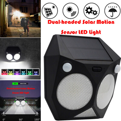 

〖Follure〗New Dual-headed Solar Motion Sensor LED Light Garden Waterproof Lamp