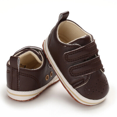 

2019 Baby Shoes Soft Sole Newborn Baby Boy PU Pre-Walker Shoes Anti-Slip Sneakers Autumn Fashion Baby Boys First Walkers