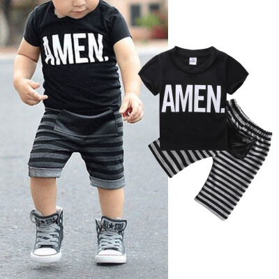 

Toddler Baby Casual Kids Boys Clothes Set T-shirt Tops Camouflage Pants Outfits