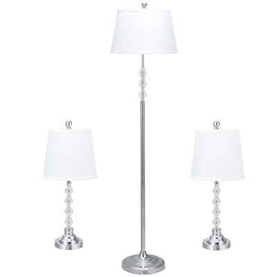 

3-Piece Modern Home Bedroom Lamp Set