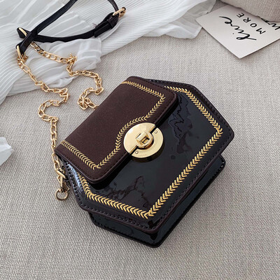 

Summer womens 2019 new style fashion style leather single-shoulder single-shoulder bag small square bag