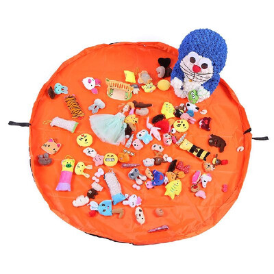 

New Portable Kids Toy Storage Bag Play Mat Toys Organizer Drawstring Pouch Fashion Practical Storage Bags