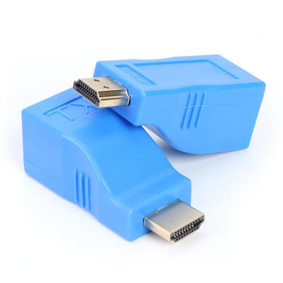 

HDMI Extender 30m Transmitter TX RX HDMI to RJ45 Converter by Cat5e6 Cable