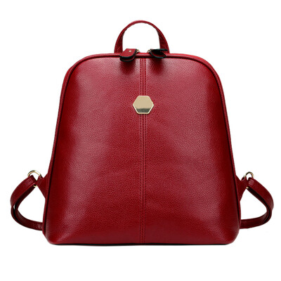 

New Fashion Women PU Leather Mini Backpack Rucksack Girls School Bag