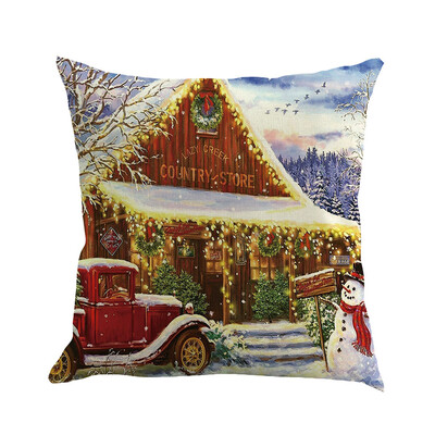 

Siaonvr Christmas Pillow Cover Pillowcases Decorative Sofa Cushion Cover 45x45cm