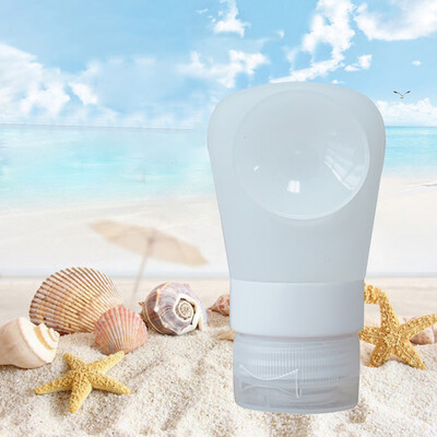 

〖Follure〗Travel Packing Silicone Press Bottles Set Lotion Shampoo Bath Container Blue