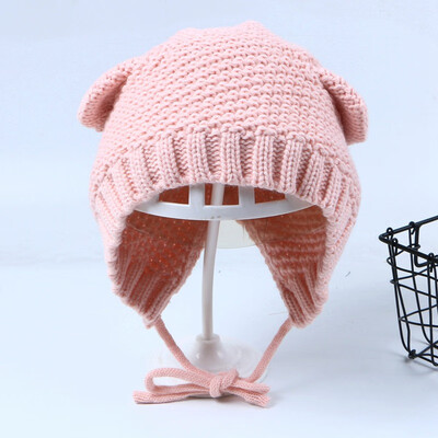 

Cat Ear Wool Hat ins Earmuff Women Warm Ears in Autumn&Winter Korean Retro Knitted Lace Ear Wrap Ear Cover