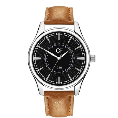 

Gobestart Hot Man Leather Watch Whatever Late Anyway Letter Watches New Pointer glow
