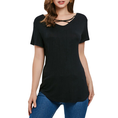

Criss-cross Short Sleeve T-shirt