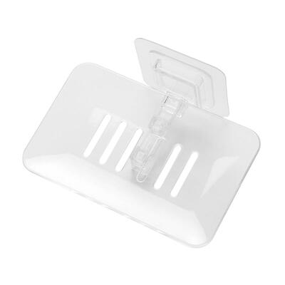 

Strong Suction Cup Soap Dish Wall Tray Soap Storage Box Holder for Bathroom
