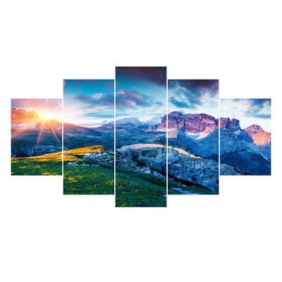 

Wide View 5 Piece HD Printed Canvas Paintings Poster Wall Art Picture Decor