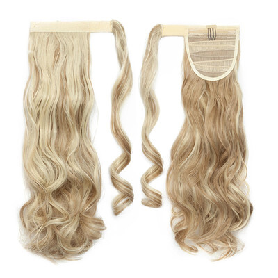 

Long Straight Ponytail Extension Wrap Around Synthetic Hair Extensions One Piece Hairpiece Pony Tail Extension for Women