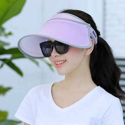

Hats Female Riding in Summer Sunscreen&Face Shade Korean Version UV Sunscreen Cap Fan Bingbing Same Sunhat