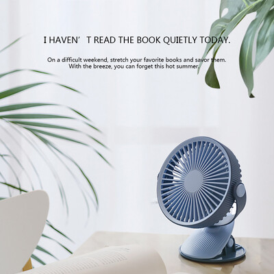 

〖Follure〗USB Desktop Fan Mini Portable Clip Fan with Rechargeable Battery Quiet Table Fan