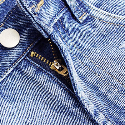 

New Fashion Women Denim Shorts Frayed Ripped Holes Sequins High Waist Slim Short Jeans Light Blue