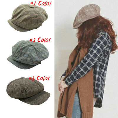 

Unisex Women Men Casual Octagonal Cap Beanie Cap Beret Hats Winter Warm Ski Hat