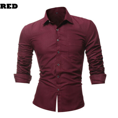 

New Men Casual Shirt Long Sleeve Slim Fit Shirts party Shirts Top plus size 3XL