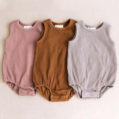 

Newborn Kid Baby Girl Clothes Solid Color Jumpsuit Romper Crawling Suit Bodysuit