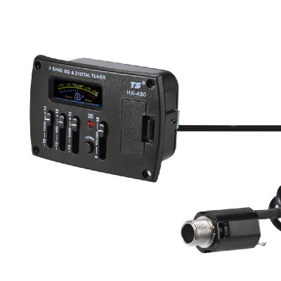 

Acoustic Guitar 3 Bands EQ Equalizer Preamp Piezo Pickup System with LCD Dispaly Digital Tuner