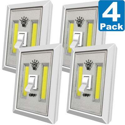 

〖Follure〗LED Night Light Kasonic 200 Lumen Cordless COB LED Light Switch Battery Include