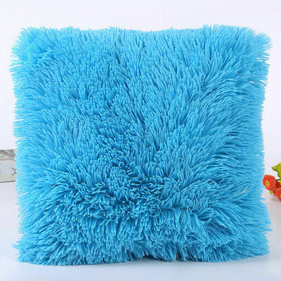 

Plush Soft Fur Plush Throw Pillow Case Cover Home Bed Room Sofa Decoration Furry Waist Comfort Cushion Cover Pillowcase