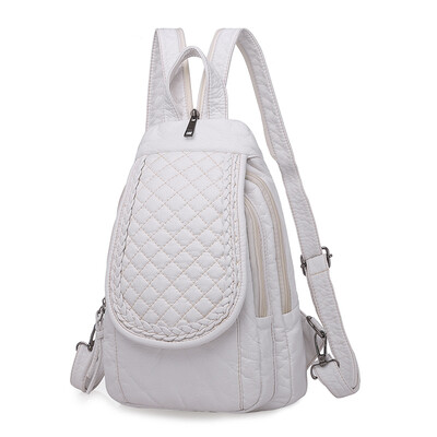

Double-purpose shoulder bag with diamond inlay&Korean fashion diagonal breast bag with soft leather mini-lady Backpack