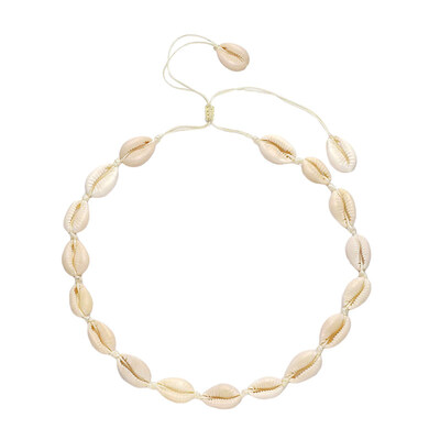 

Hawaiian Cowrie Shell Charm Adjustable Necklace Women Handmade Jewelry Gift