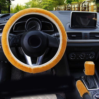 

3pcs Steering wheel cover Set Hand Brake Interior Decorative Accessory