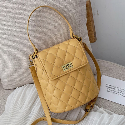 

Xiao Xiang Feng slanted handbag 2019 new Korean version of pure color rhomboid simple 100 lap temperament single shoulder bag