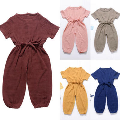 

USA Baby Girl Newborn Clothes Cotton Romper Bodysuit Jumpsuit Summer Outfits Set
