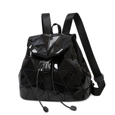 

Ins Super Fire Backpack Backpack Female Geometric Lingge Laser Korean Joker Personality Pack Six