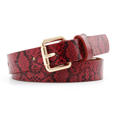 

High Quality Female Pu Leather Snake Waist Belt Women 2019 Hot Designer Belts For Womens Dress Cinto Feminino women belt