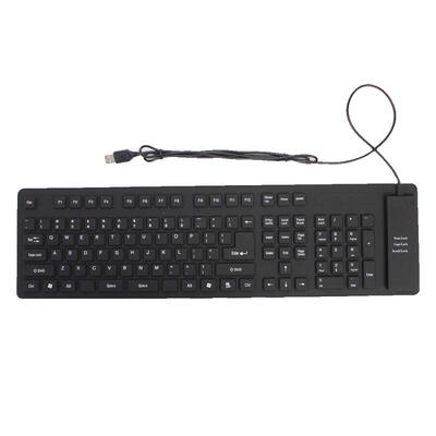 

Silicone Waterproof 109-Key USB Wired Membrane Keyboard For Laptop Desktop Notebook Computer