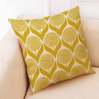 

Toponeto Line Pattern Pillowcase Linen Sofa Cushion Cover Home Decoration Pillowcase