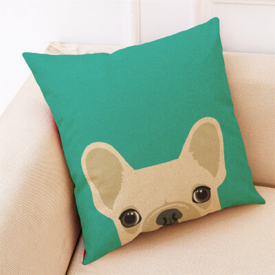 

〖Follure〗Home Decor Cushion Cover Cute Dog Head Throw Pillowcase Pillow Covers