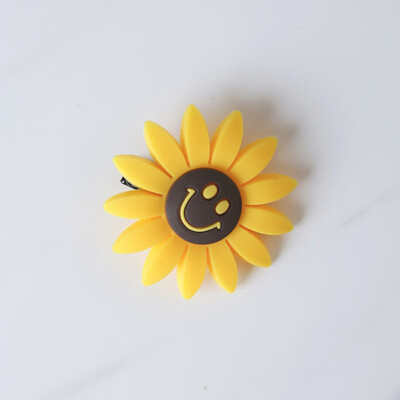 

Harajuku Sunflower Hair Ring Hair Accessories Flowers Cute Jewelry Smile Hair Rope Headdress Headwear