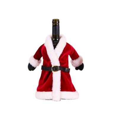 

Red Wine Set Creative Red Wine Bag Christmas Dress Skirt Wine Bottle Decoration