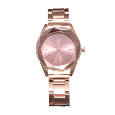 

Women Fashion Simple Stainless Steel Case Alloy Band Watch Lady Casual Quartz Wrist Watch