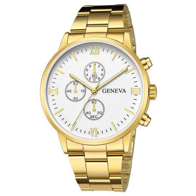 

Gobestart Mens Stainless Steel Quartz Analog Date Wrist Watch Sport Watches Gifts