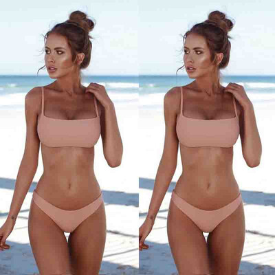 

Fashion Bra Bikini Set Swimsuit Women Bandage Push-up Triangle Swimwear Bathing