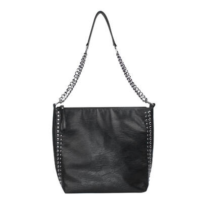

Large Rivet Totes Solid Color Shoulder Handbags Women Leather Crossbody Bag