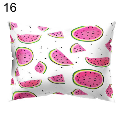 

Cartoon Fruit Donut Ice Lolly Pillow Case Sofa Waist Throw Cushion Cover Decor