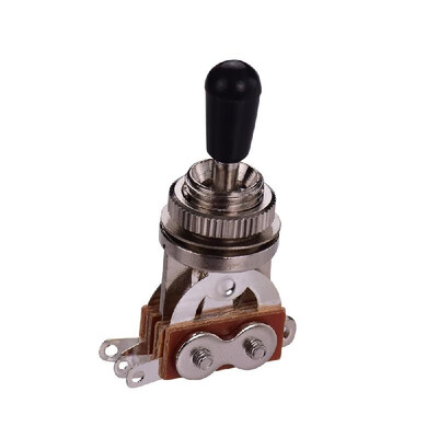 

3 Way LP SG Elecric Guitar Switch 3-Position Pick-up Selector Toggle Silver Top