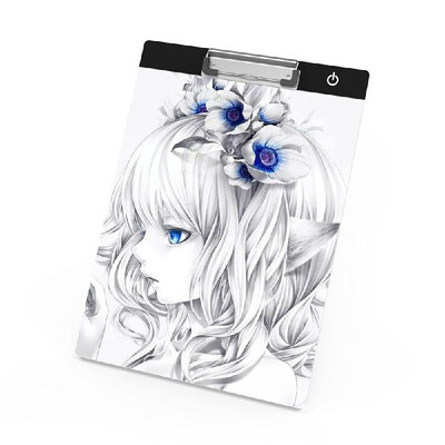 

Portable Ultra-thin A4 Tracing Light Table Paper holder Clamp Design LED Artcraft Light Box Copy Board Tracer USB Powered with Mem