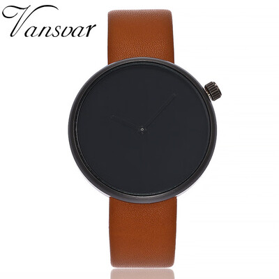 

Vansvar New Arrival Dropshipping Leather Wristwatches Fashion Womens Watch Quartz Luxury Femeal Clock Watch Reloj Mujer 533