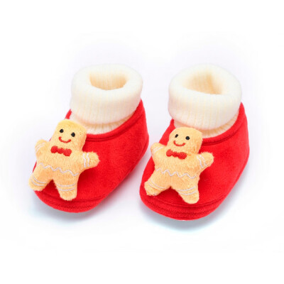 

Newborn Toddler Baby Christmas Cartoon Warm Soft Sole Boot Casual Shoes