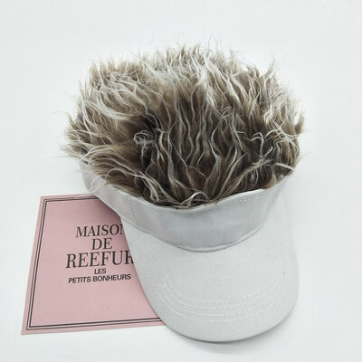 

Adult Childrens Creative Wig Baseball Hat Outdoor Sports Sun Visor Baseball Cap