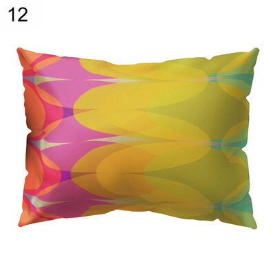 

Multicolor Geometric Pattern Throw Pillow Case Cushion Cover Home Office Decor