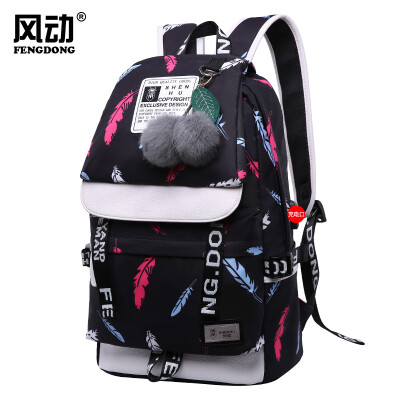

Womens Backpack Casual Canvas Bag Laptop Bag Travel Bag