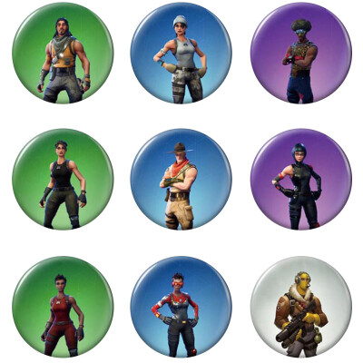 

Fortnite Fashion Delicate Pin Brooch Tinplate Gift for Teen Adults Fans - 9PCS